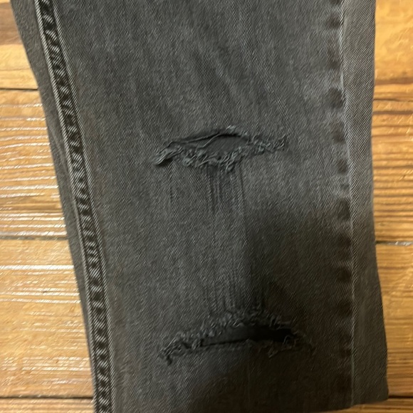 Calvin Klein Jeans CKJ 011 Distressed Soft Black Skinny Jeans Size 26 - Picture 5 of 6